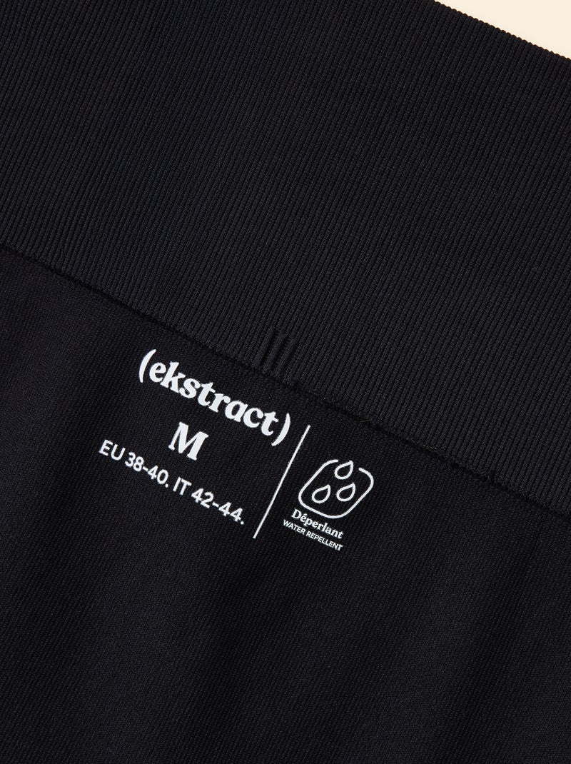 Legging de desporto em rib sem costuras - (ekstract) Preto - Kiabi