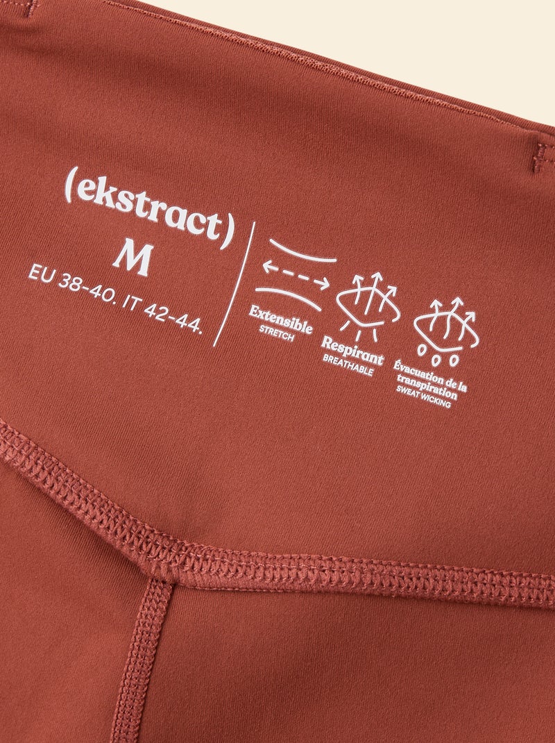 Legging de desporto flare - (ekstract) Castanho - Kiabi