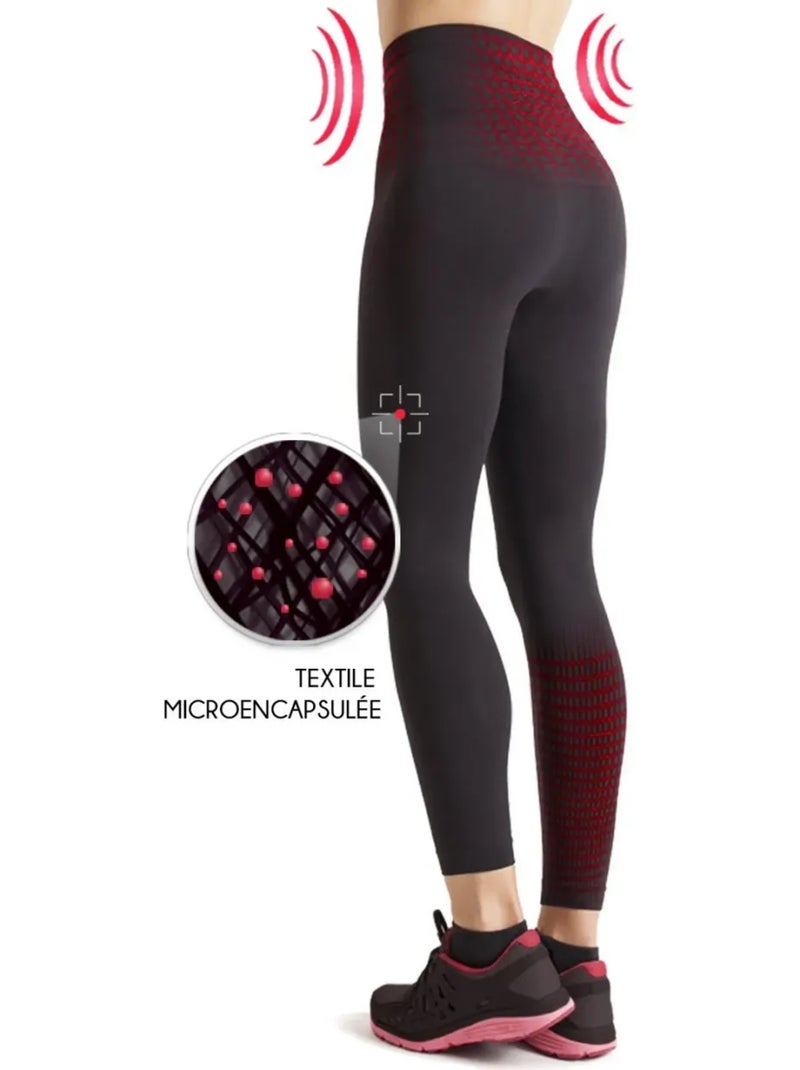 Legging de desporto modelador emagrecedor Preto - Kiabi