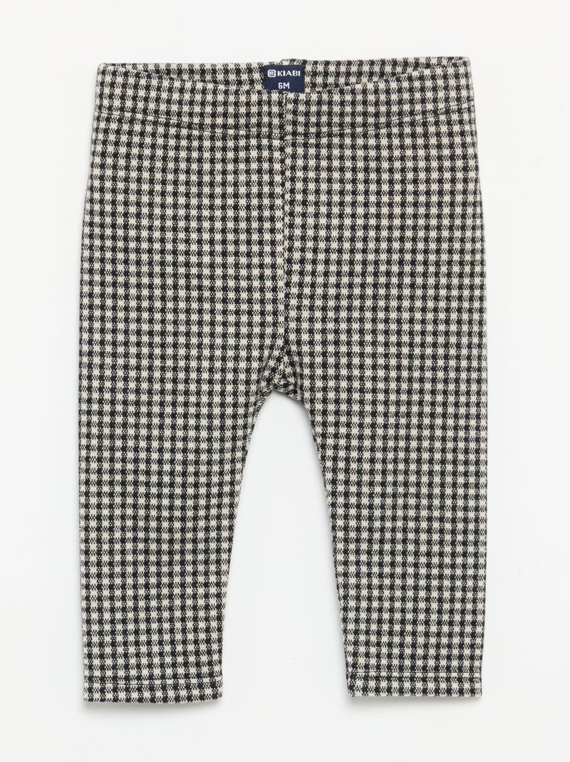 Legging de flanela escovada Preto - Kiabi
