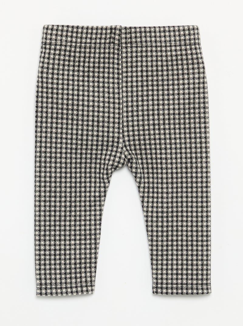 Legging de flanela escovada Preto - Kiabi