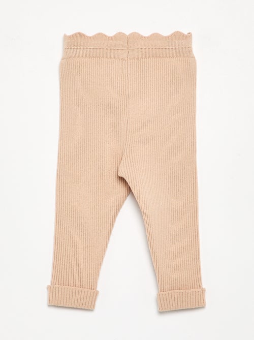 Legging de malha com laço na cintura - Kiabi Legging de malha com laço na cintura - Kiabi