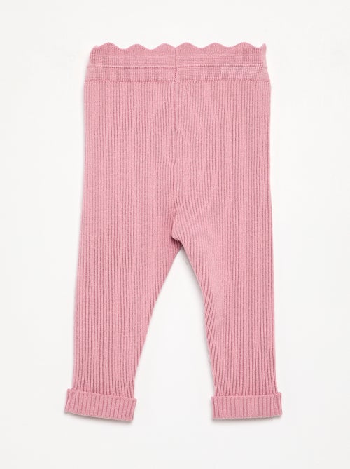 Legging de malha com laço na cintura - Kiabi Legging de malha com laço na cintura - Kiabi