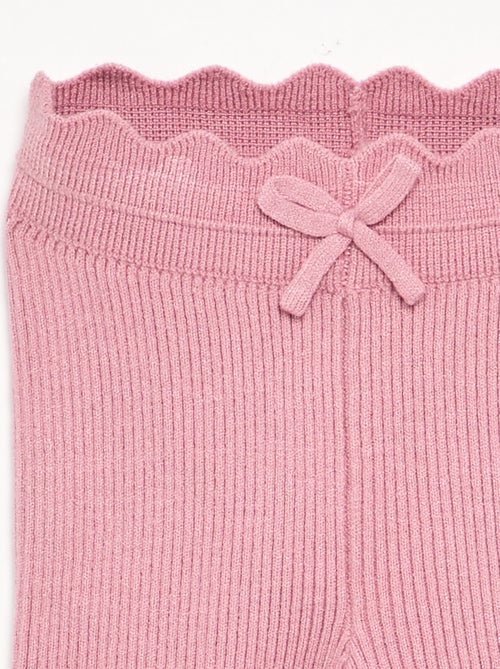 Legging de malha com laço na cintura - Kiabi Legging de malha com laço na cintura - Kiabi