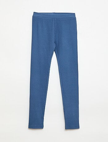 Legging de malha em algodão liso