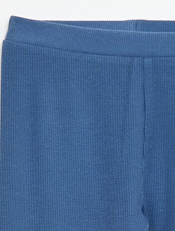 Legging de malha em algodão liso