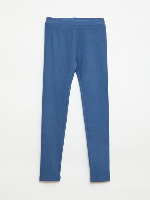 Legging de malha em algodão liso - Kiabi