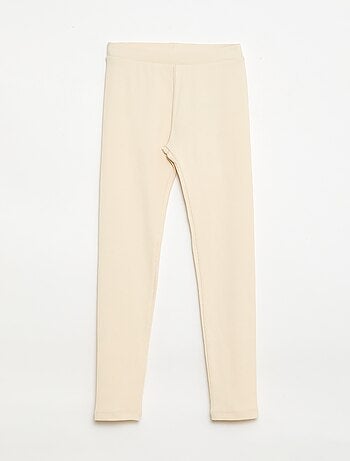 Legging de malha em algodão liso