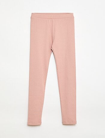 Legging de malha em algodão liso