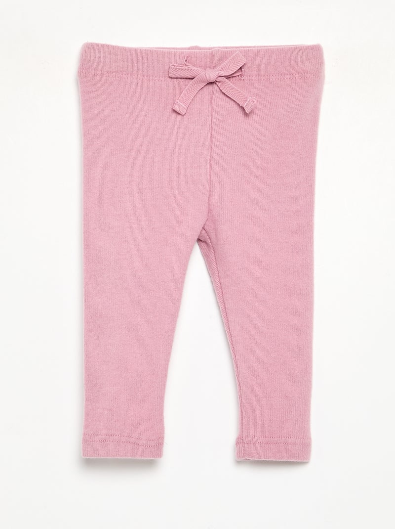 Legging de malha fofinha Rosa - Kiabi