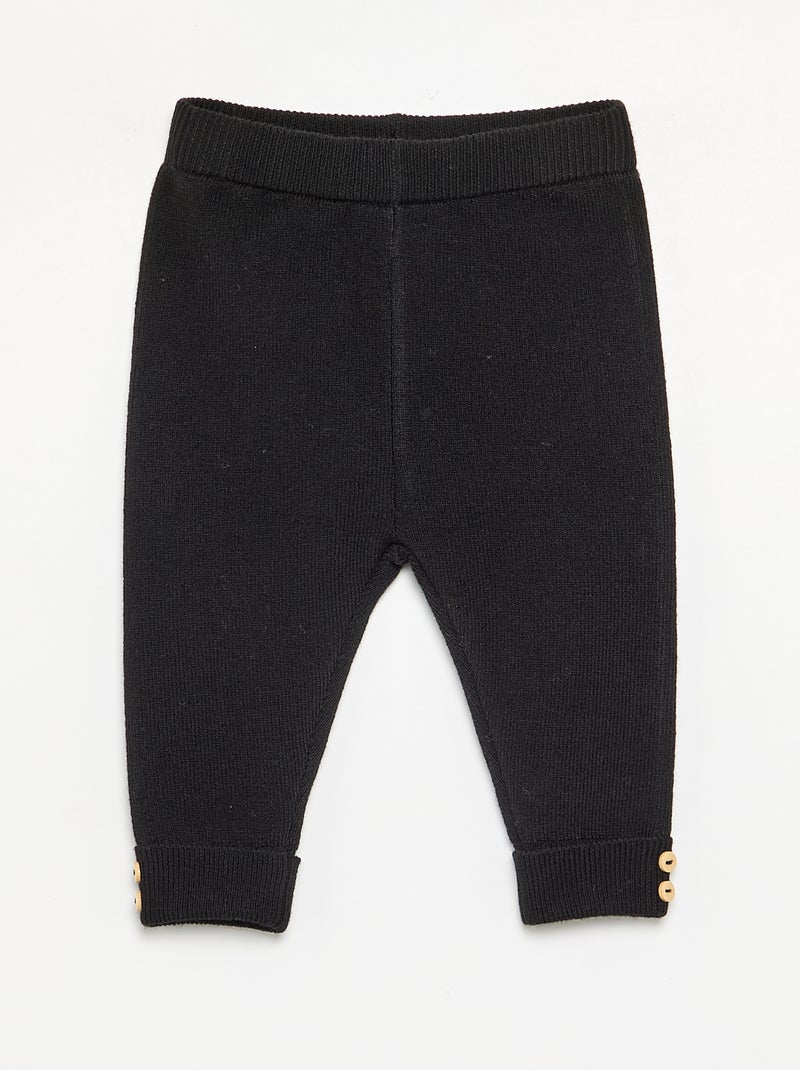 Legging de malha Preto - Kiabi