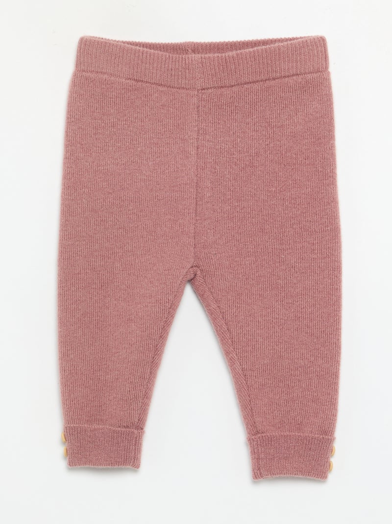 Legging de malha Rosa - Kiabi