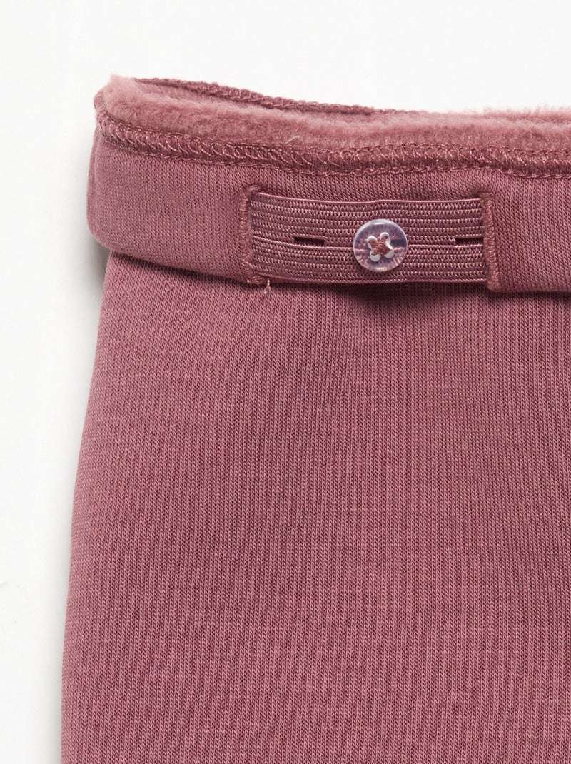 Legging de moletão Rosa - Kiabi