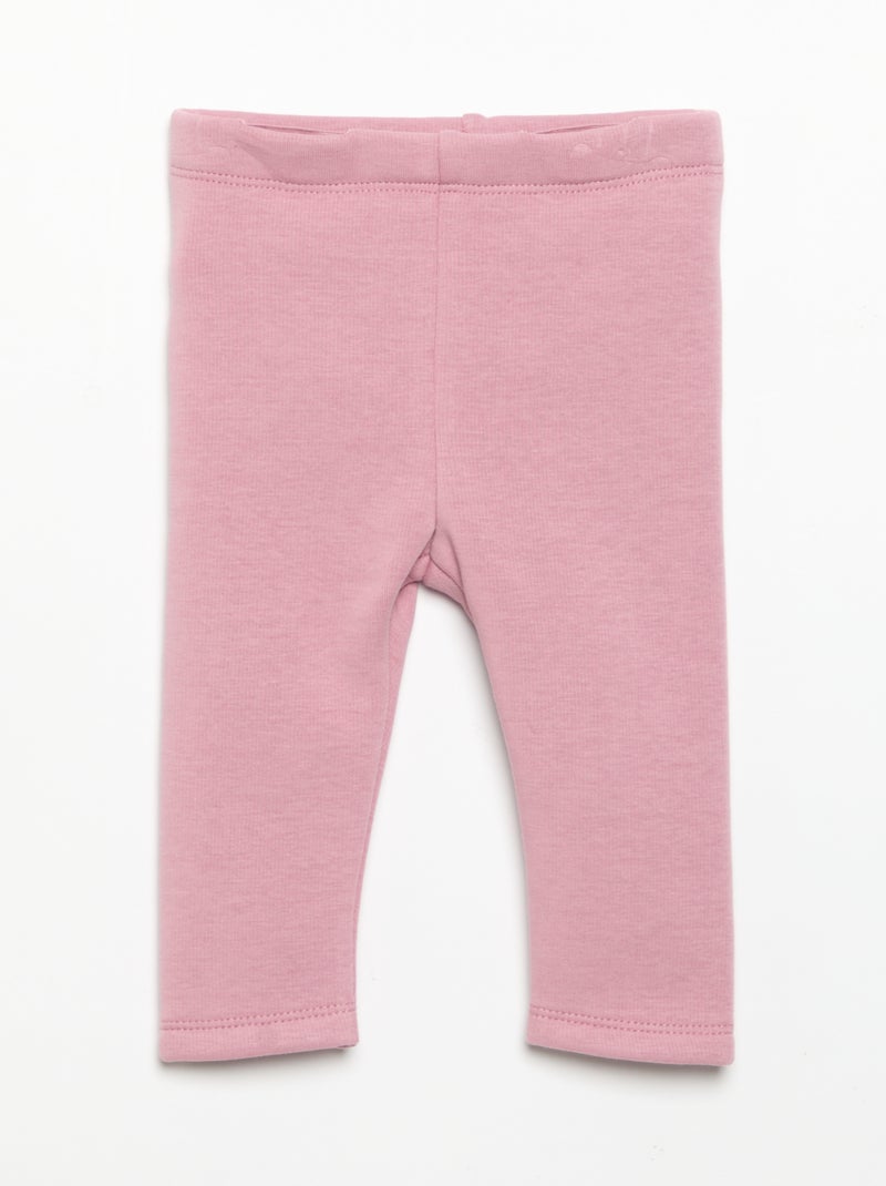 Legging de moletão Rosa - Kiabi