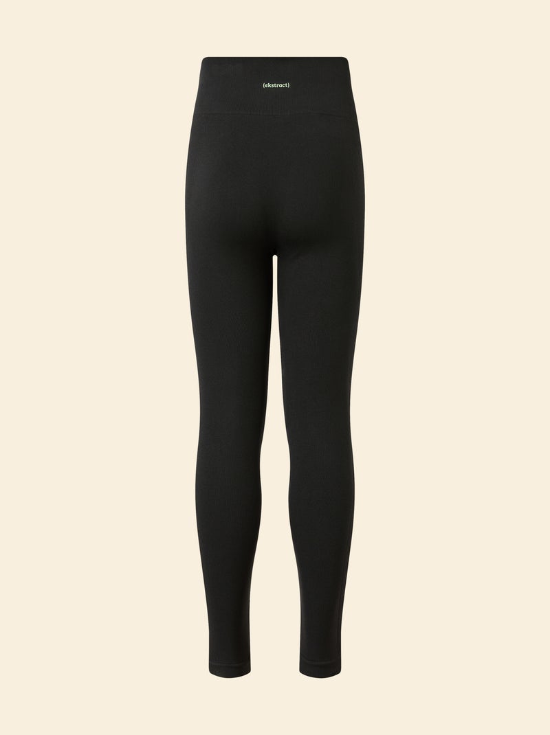 Legging desportiva canelada - (ekstract) Preto - Kiabi