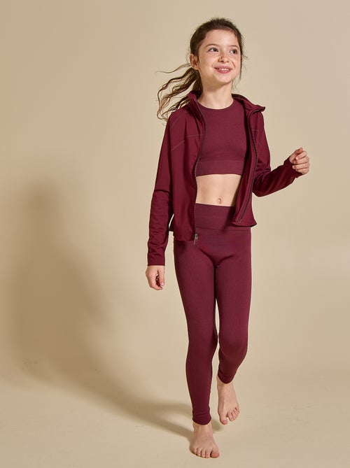 Legging desportiva canelada - (ekstract) - Kiabi Legging desportiva canelada - (ekstract) - Kiabi