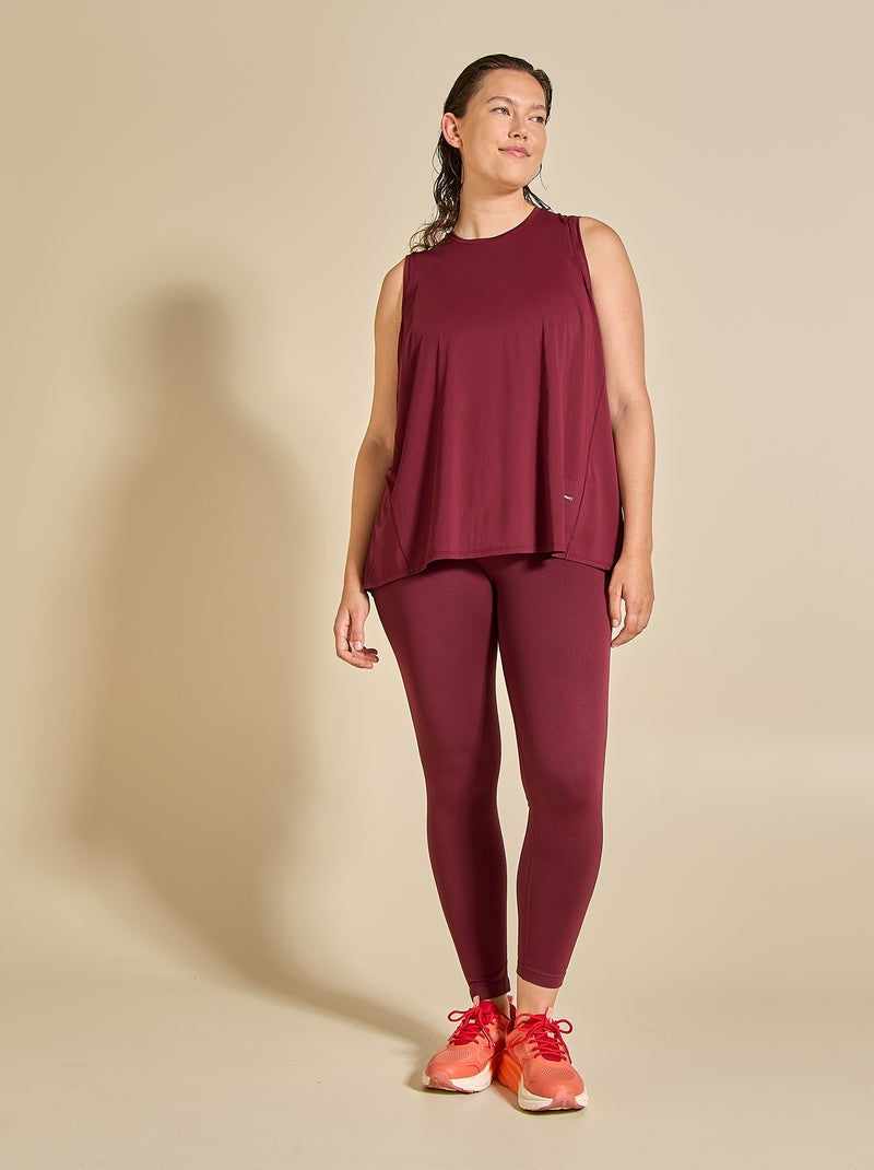 Legging desportiva modeladora - (ekstract) Bordeaux - Kiabi