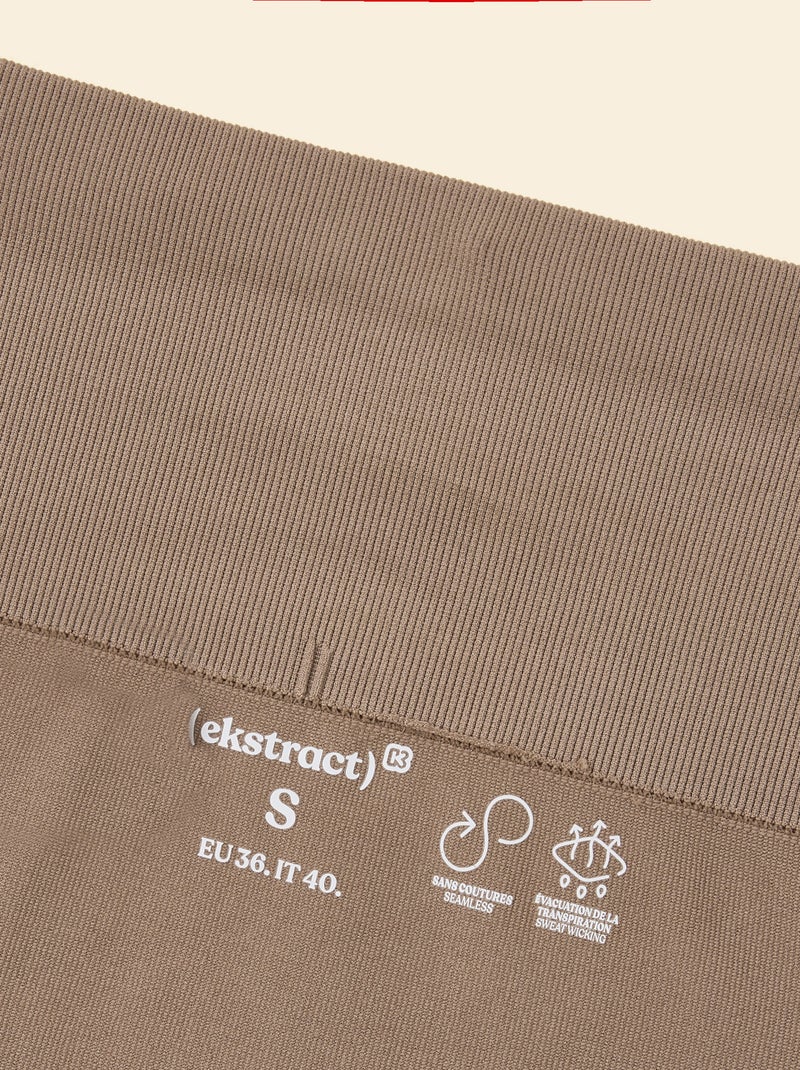 Legging desportivo canelado - (ekstract) Bege - Kiabi
