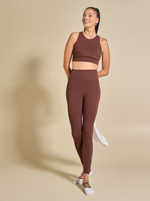 Legging desportivo canelado - (ekstract) - Kiabi Legging desportivo canelado - (ekstract) - Kiabi