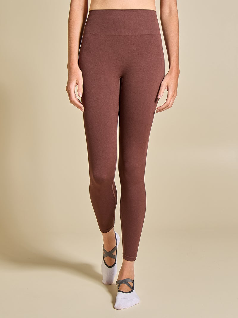 Legging desportivo canelado - (ekstract) Castanho - Kiabi