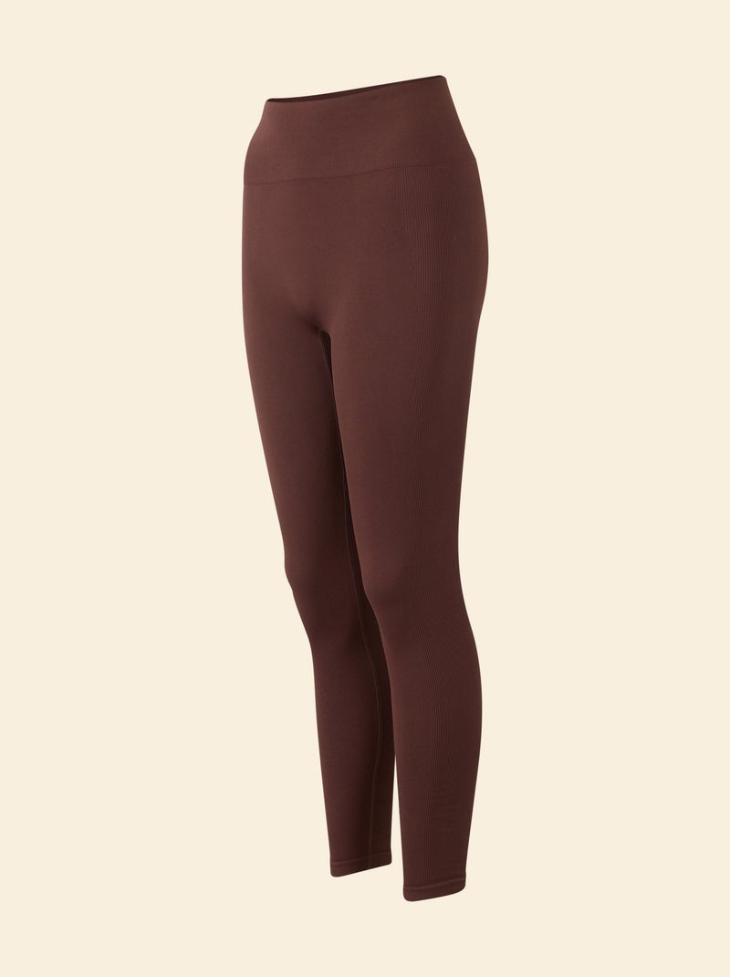 Legging desportivo canelado - (ekstract) Castanho - Kiabi