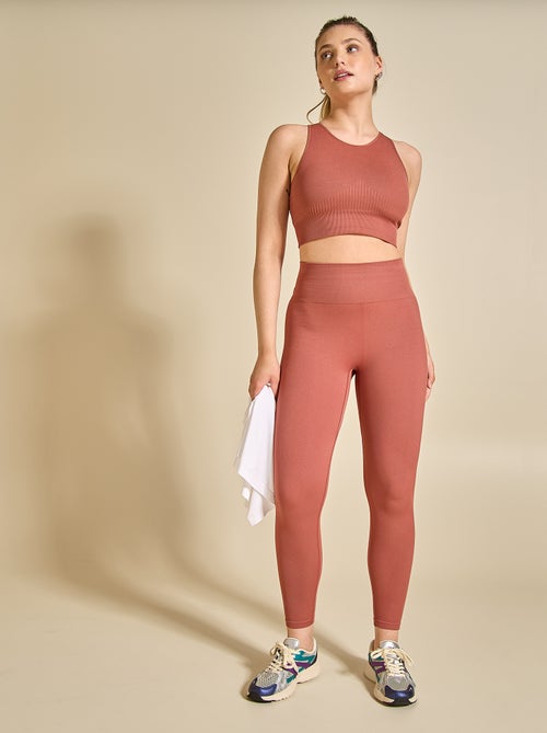 Legging desportivo canelado - (ekstract) - Kiabi Legging desportivo canelado - (ekstract) - Kiabi