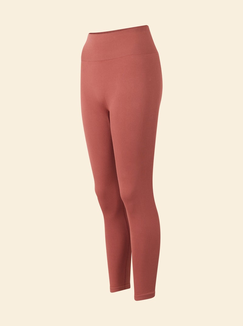 Legging desportivo canelado - (ekstract) Castanho - Kiabi