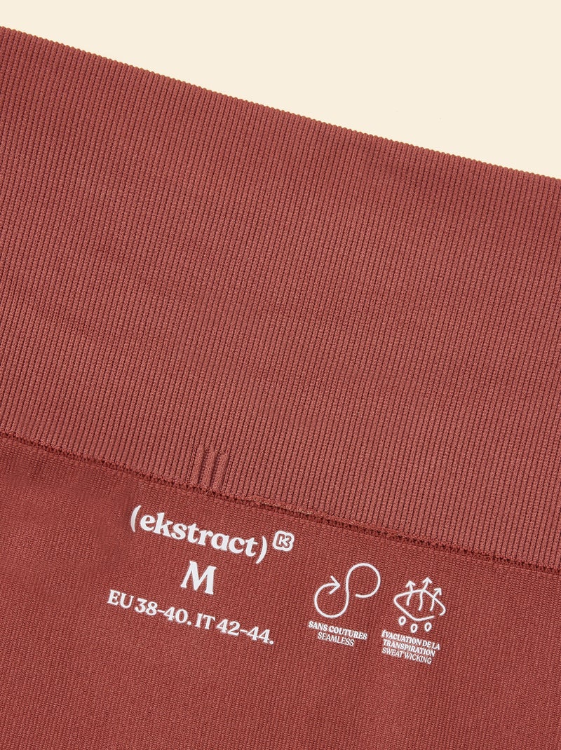 Legging desportivo canelado - (ekstract) Castanho - Kiabi