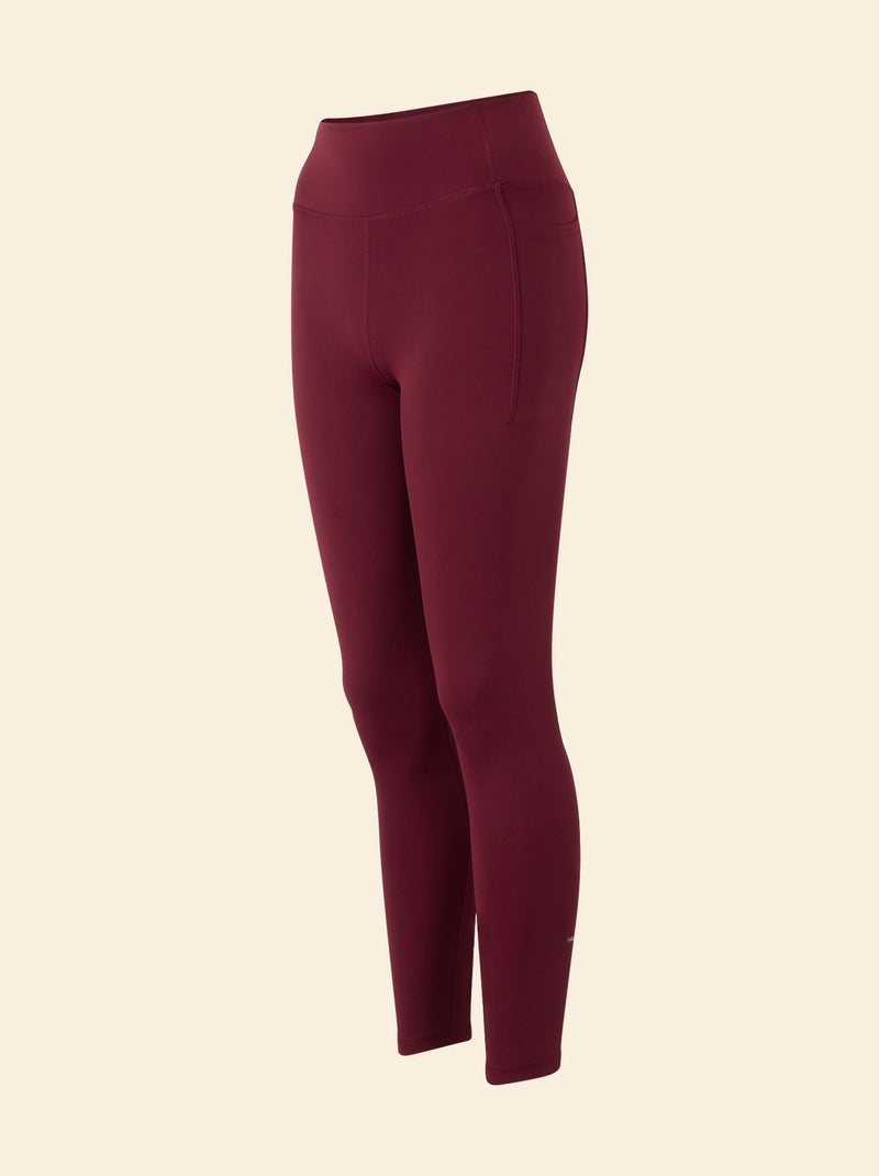 Legging desportivo com bolsos - (ekstract) Bordeaux - Kiabi