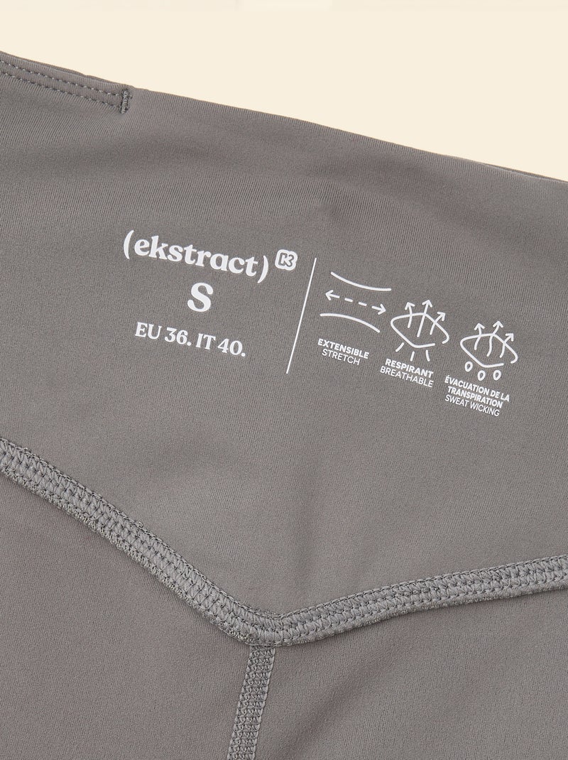 Legging desportivo com bolsos - (ekstract) Cinza - Kiabi