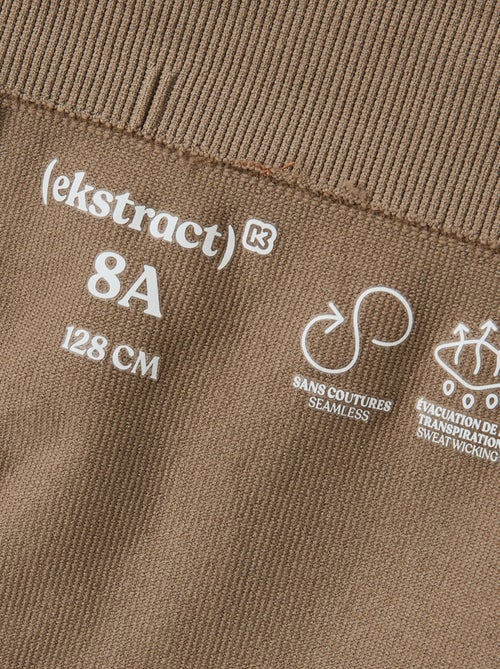 Legging desportivo em canelado - (ekstract) - Kiabi