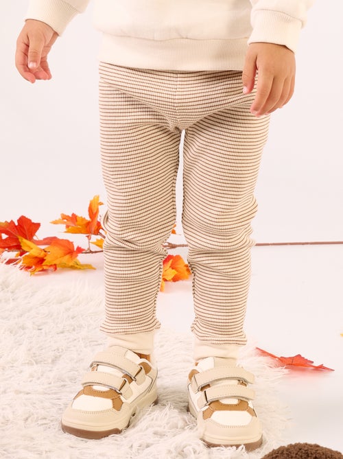 Legging em malha canelada - Kiabi