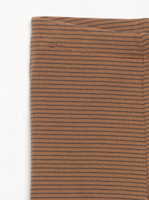 Legging em malha canelada - Kiabi