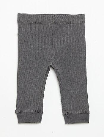 Legging em malha canelada