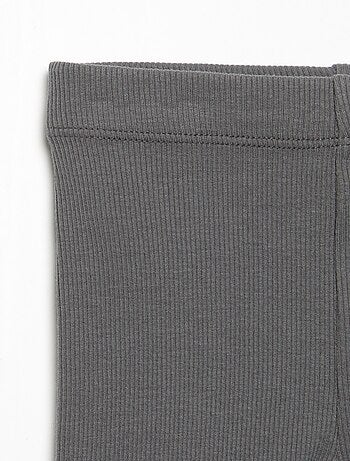 Legging em malha canelada