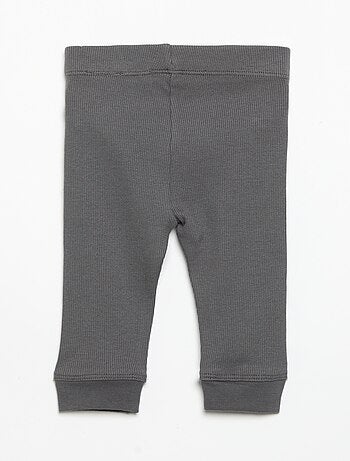 Legging em malha canelada