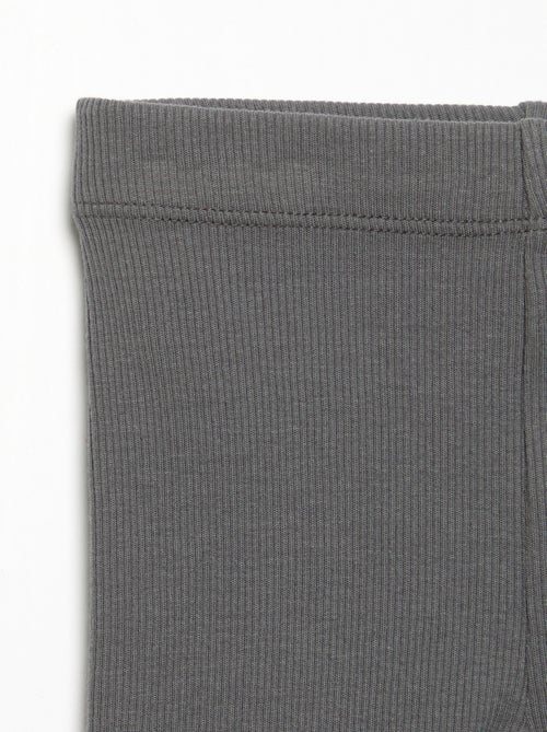 Legging em malha canelada - Kiabi