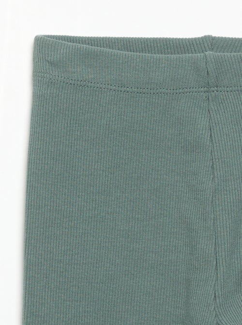 Legging em malha canelada - Kiabi