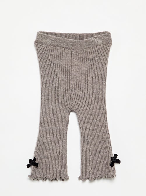 Legging em malha compacta canelada - Kiabi