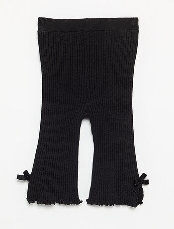 Legging em malha compacta canelada