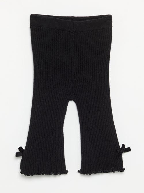 Legging em malha compacta canelada - Kiabi