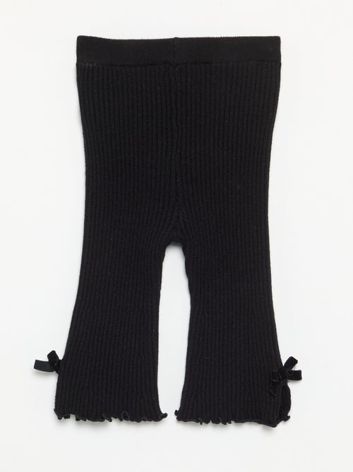 Legging em malha compacta canelada - Kiabi
