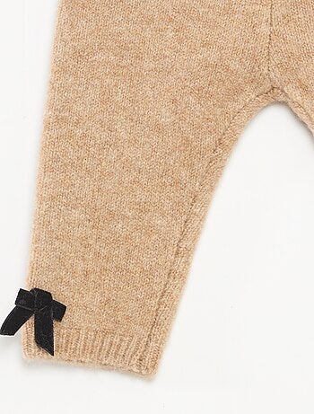 Legging em malha tricot