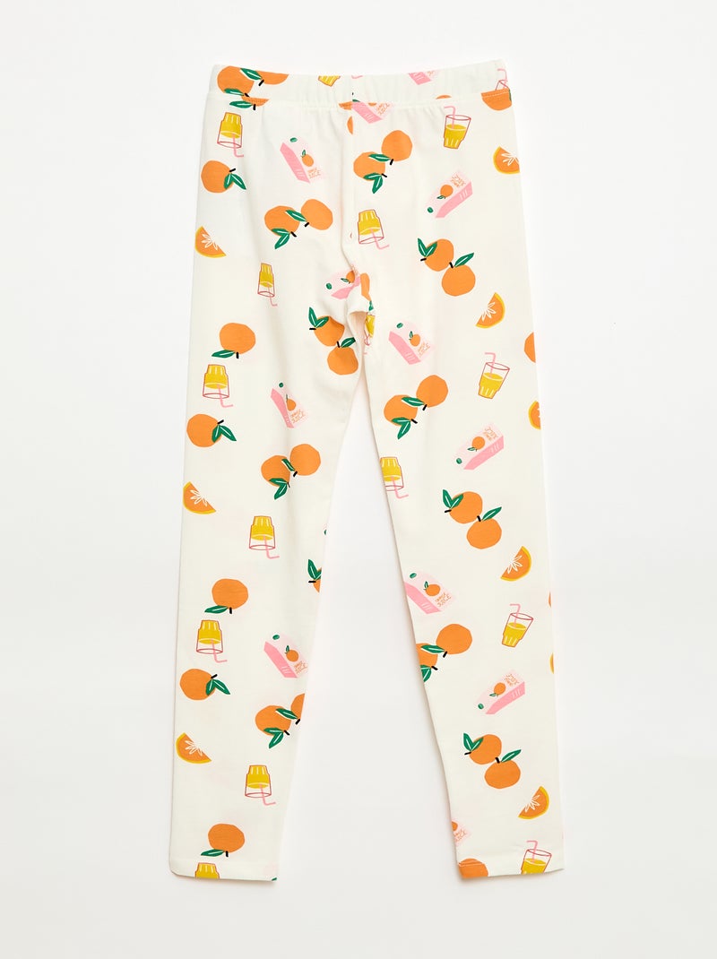 Legging estampado - Grafik Edition Branco - Kiabi