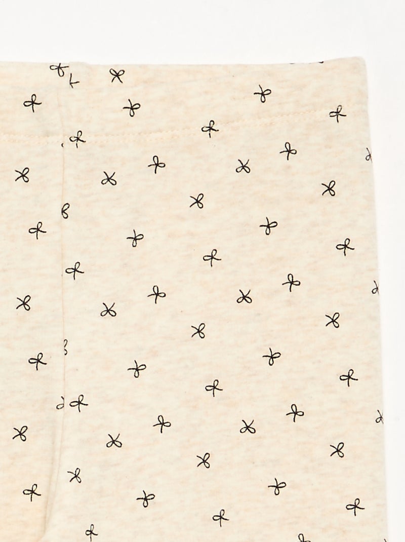 Legging estampado Bege - Kiabi