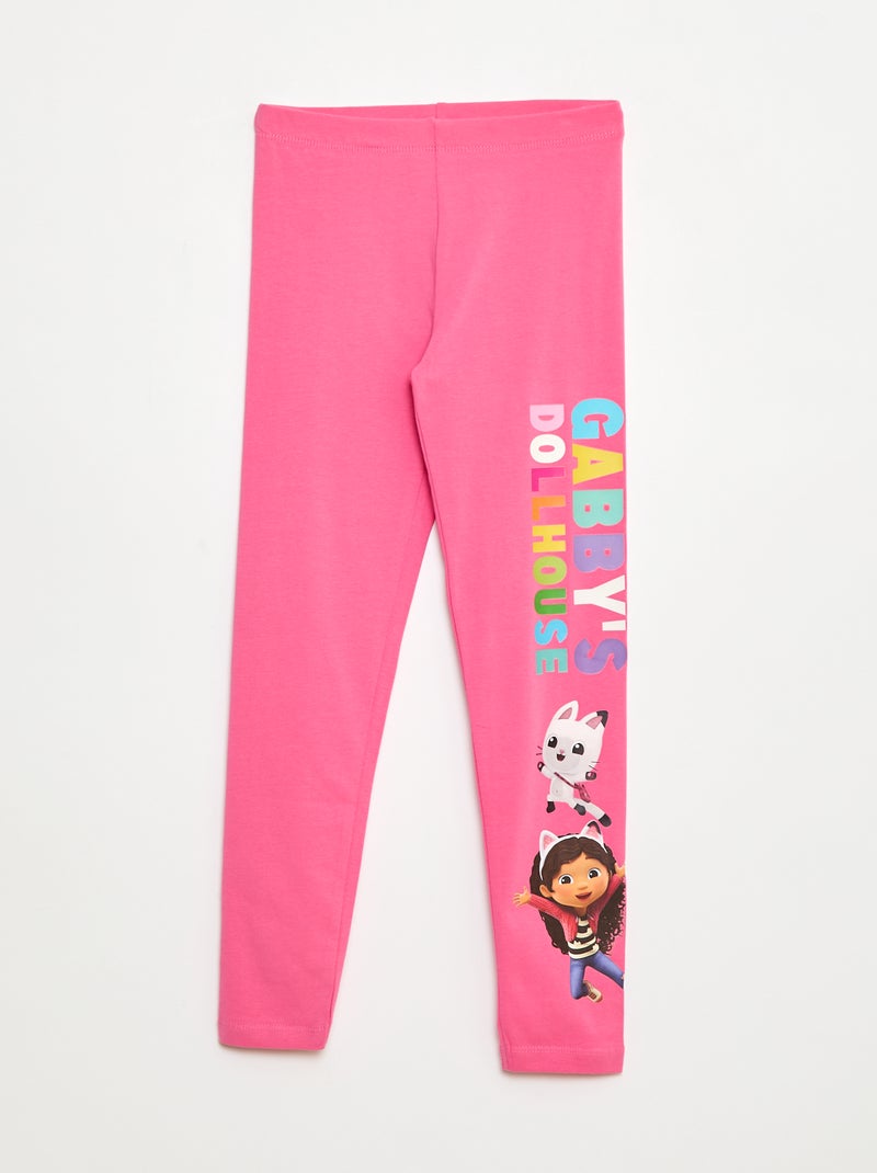 Legging estampado em algodão 'Gabby's dollhouse' Rosa - Kiabi