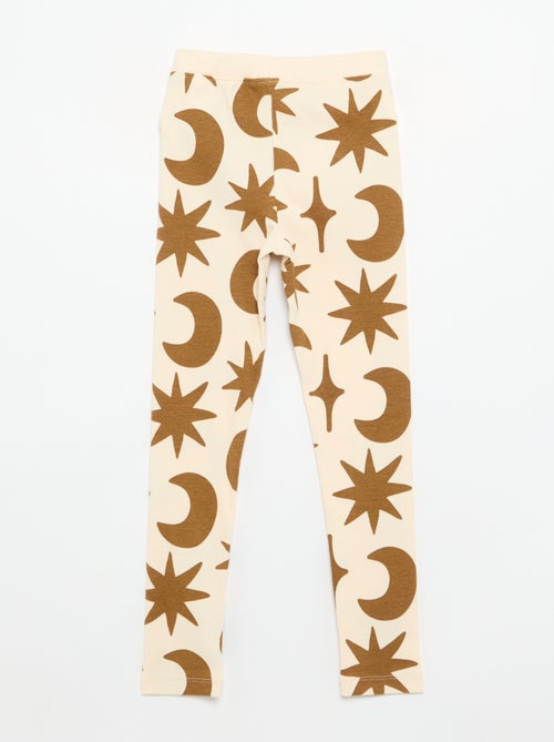 Legging estampado em malha canelada - Kiabi