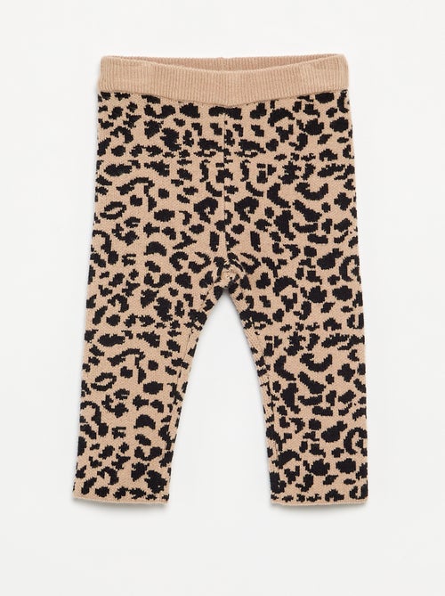 Legging estampado em malha compacta - Kiabi