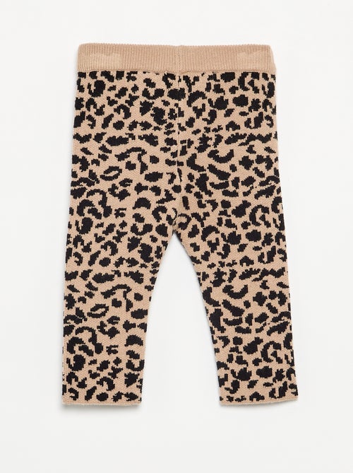 Legging estampado em malha compacta - Kiabi
