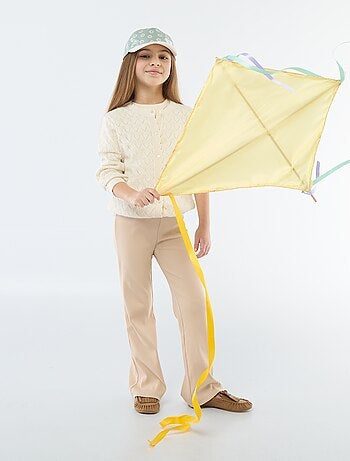 Legging flare canelado